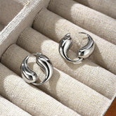 Chunky Hoop Earrings - zuzumia
