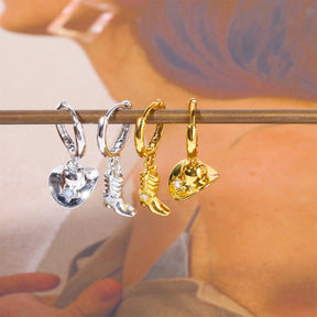 Cowboy Hoop Earrings - zuzumia