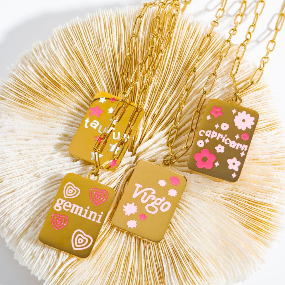 Candy Zodiac Sign Necklace - zuzumia