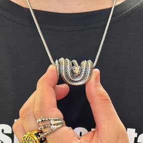 Vintage Snake Pendant Necklace - zuzumia