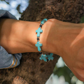 Cross Turquoise Jewelry Set - zuzumia