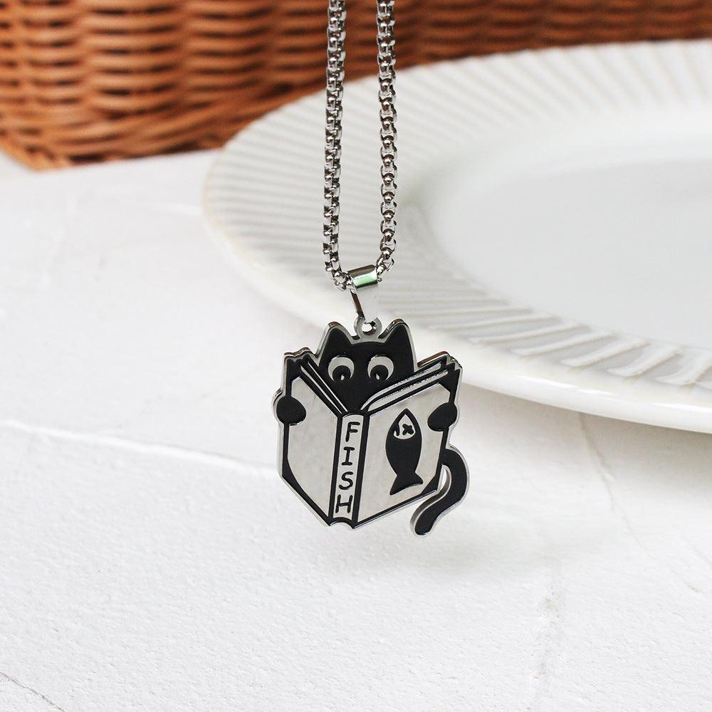 Funny Black Cat Necklace - zuzumia