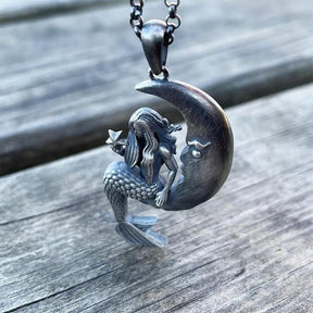 Mermaid Moon Necklace - zuzumia