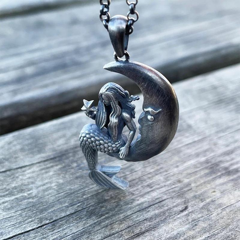 Mermaid Moon Necklace - zuzumia
