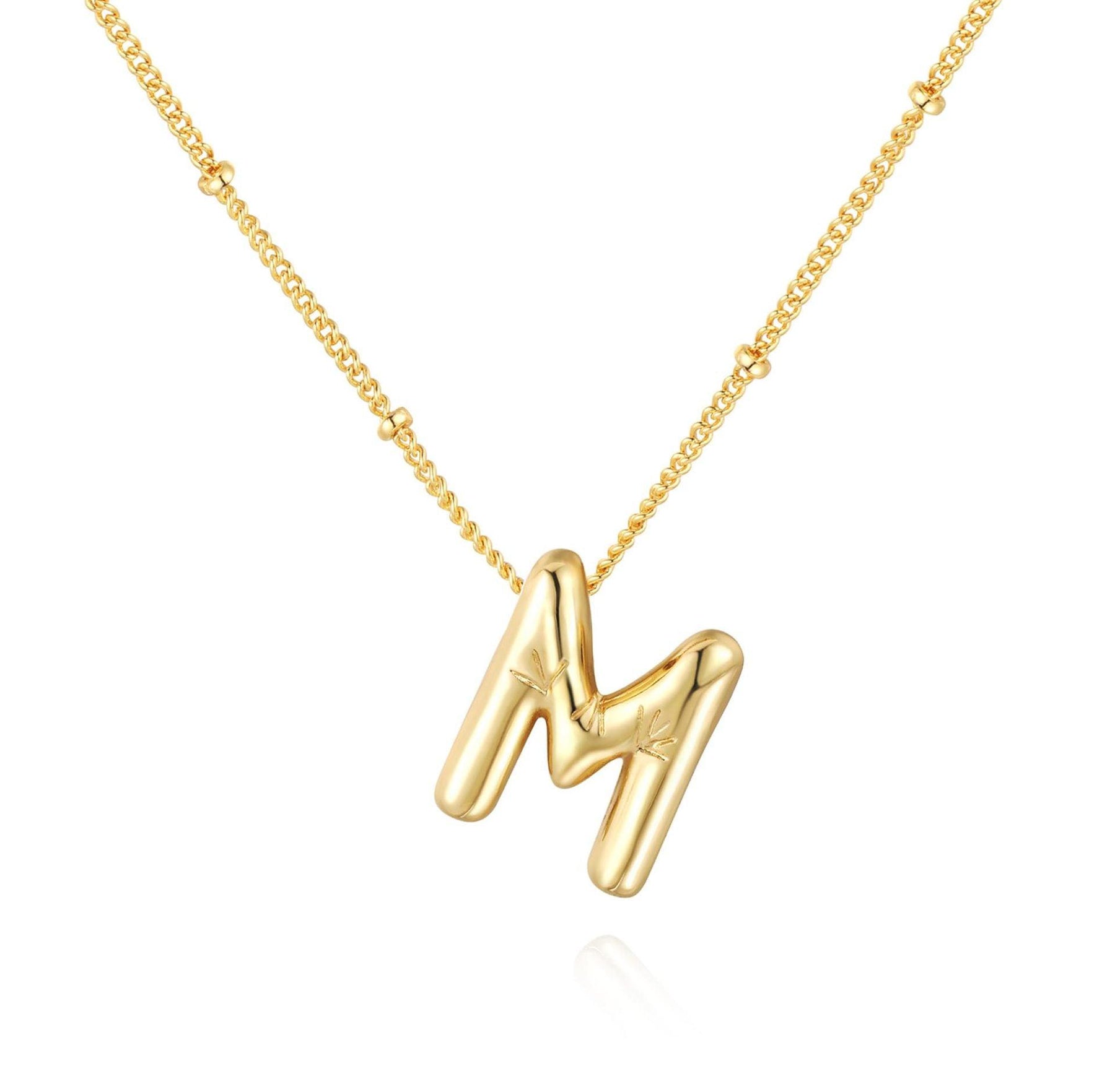 3D Balloon Letter Necklace - zuzumia