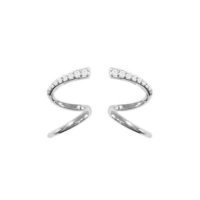 Diamond Wave Earrings Stud - zuzumia