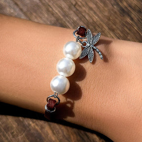 Boho Dragonfly Leather Jewelry Set - zuzumia