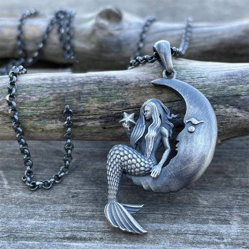 Mermaid Moon Necklace - zuzumia