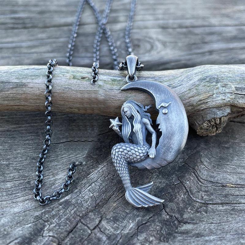 Mermaid Moon Necklace - zuzumia