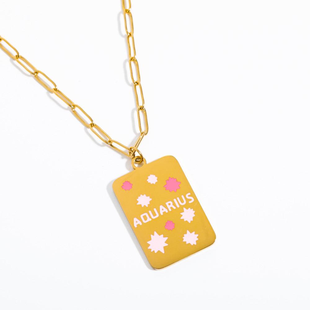 Candy Zodiac Sign Necklace - zuzumia