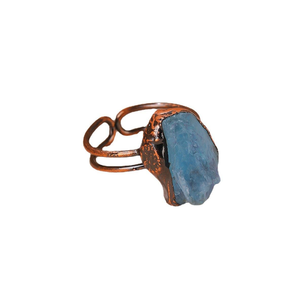 Raw Gem Birthstone Ring - zuzumia