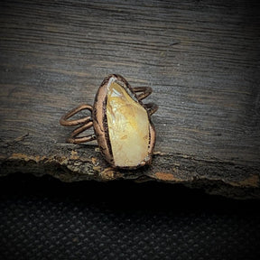 Raw Gem Birthstone Ring - zuzumia