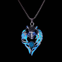 Luminous Wolf Head Necklace - zuzumia