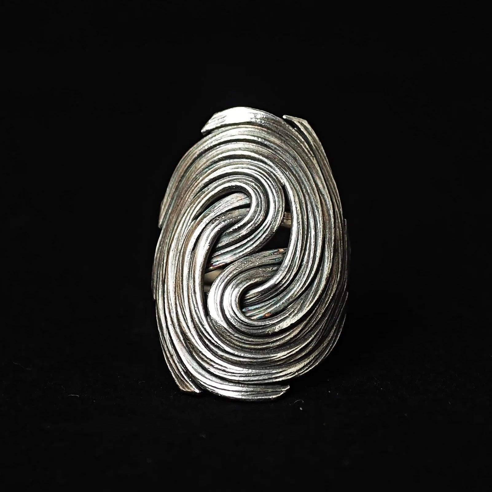 Fingerprint Irregular Ring - zuzumia