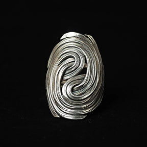 Fingerprint Irregular Ring - zuzumia