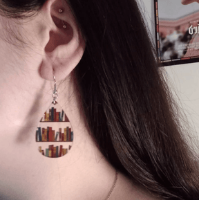 Bookshelf Earrings
