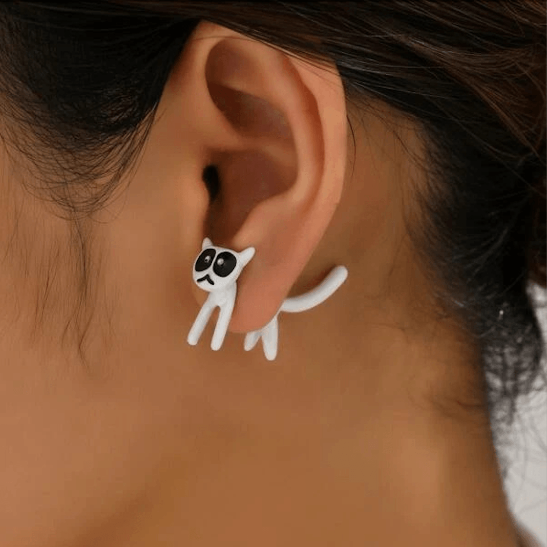 Cartoon Cat Decor Earrings - zuzumia
