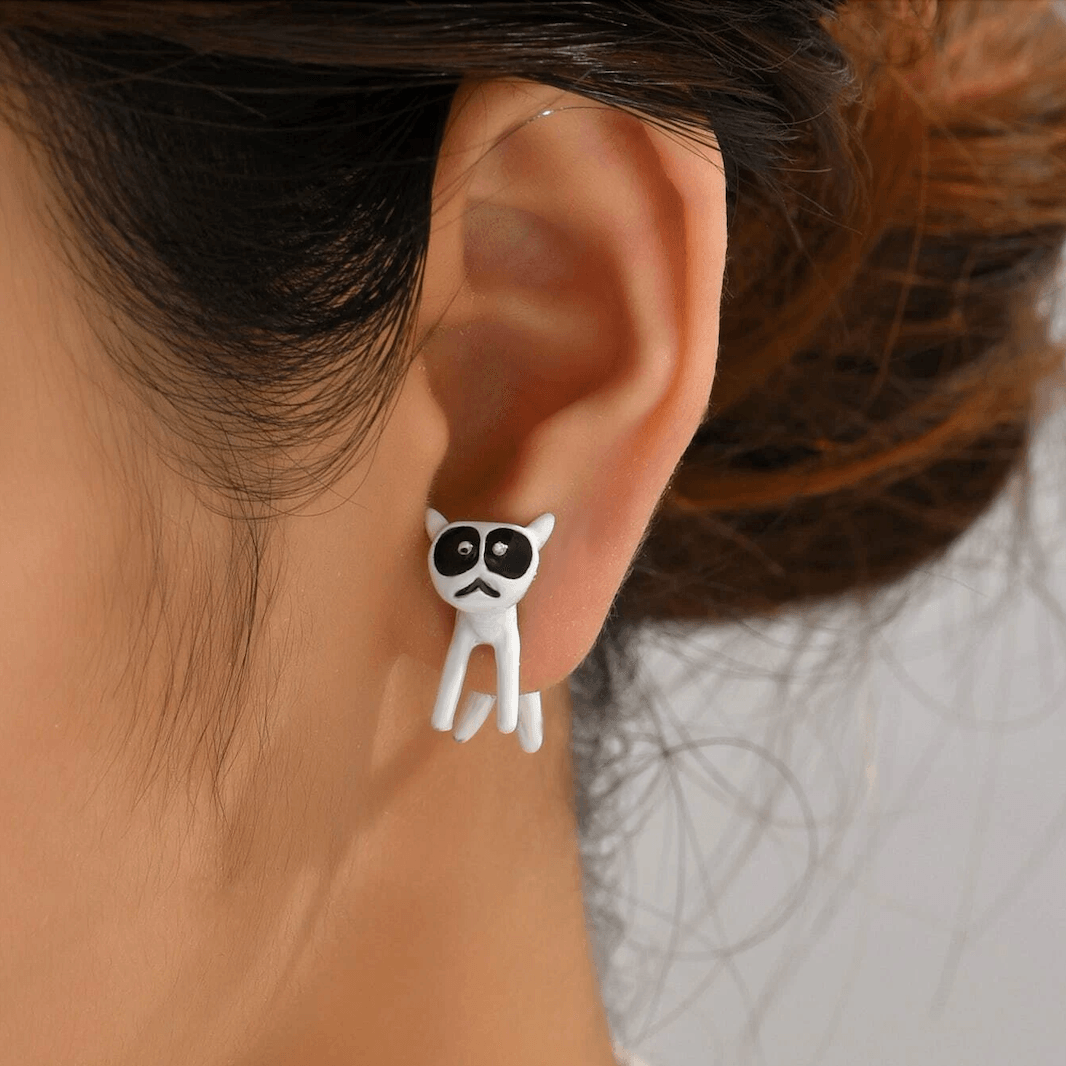 Cartoon Cat Decor Earrings - zuzumia