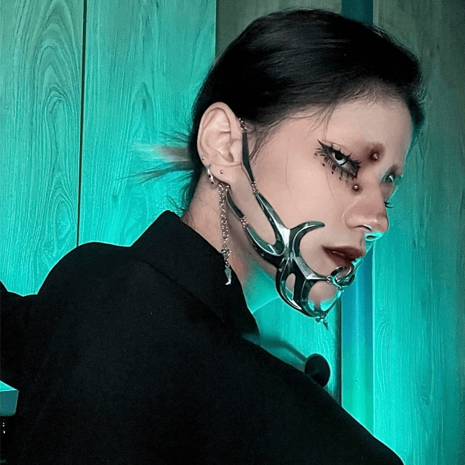 Metal Cyberpunk Mask - zuzumia