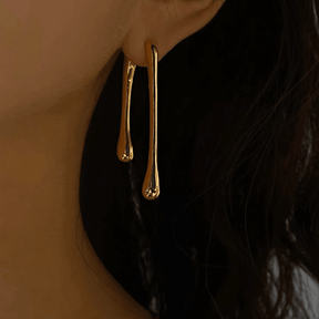Geometric Hang Pierce Earrings