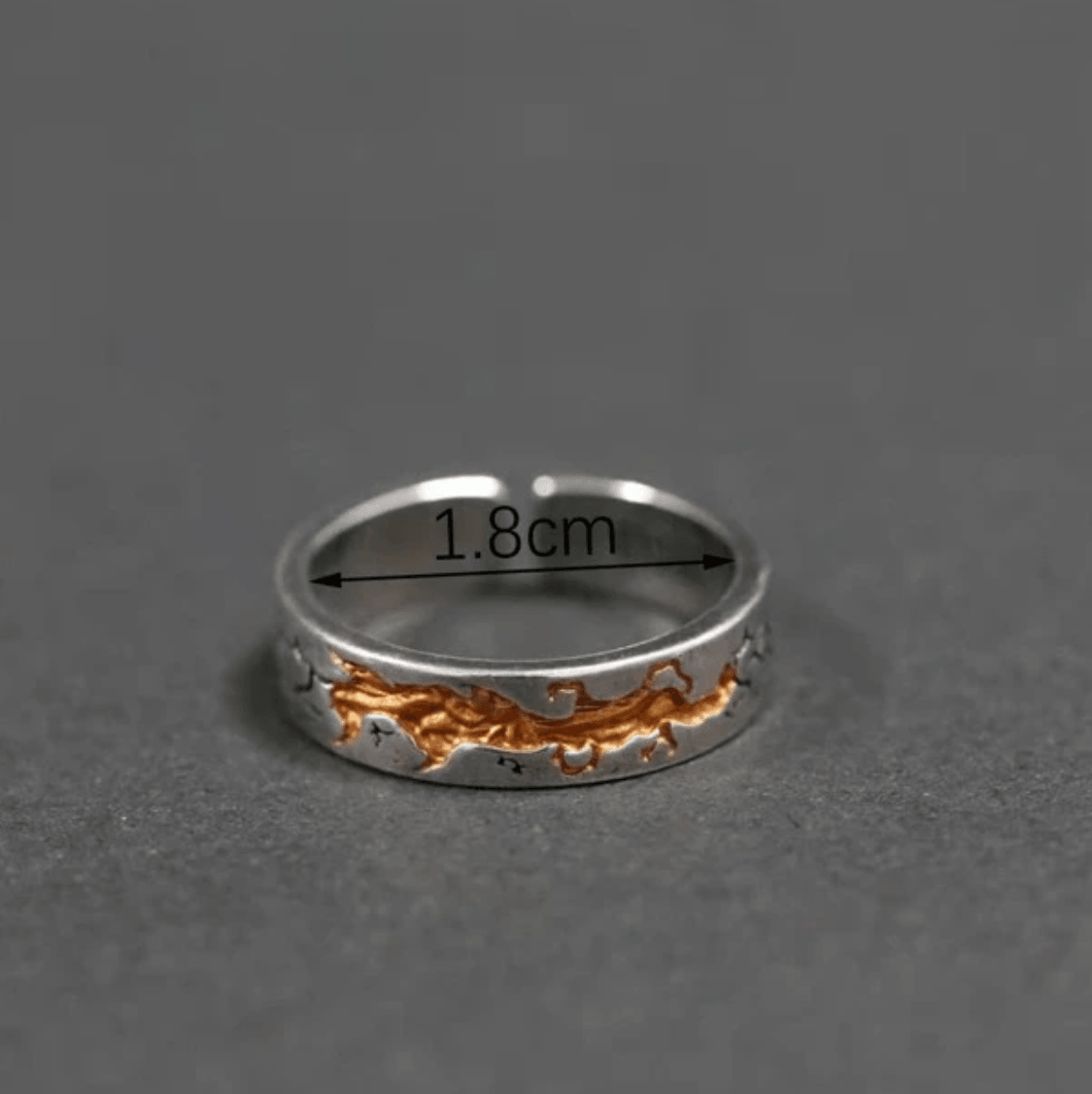 Handmade Gold Filling Textured Ring - zuzumia