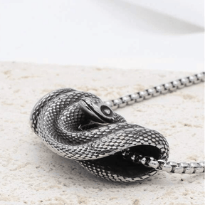 Vintage Snake Pendant Necklace - zuzumia