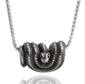 Vintage Snake Pendant Necklace - zuzumia