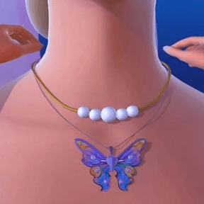 Fairytopia Elina Butterfly Necklace - zuzumia