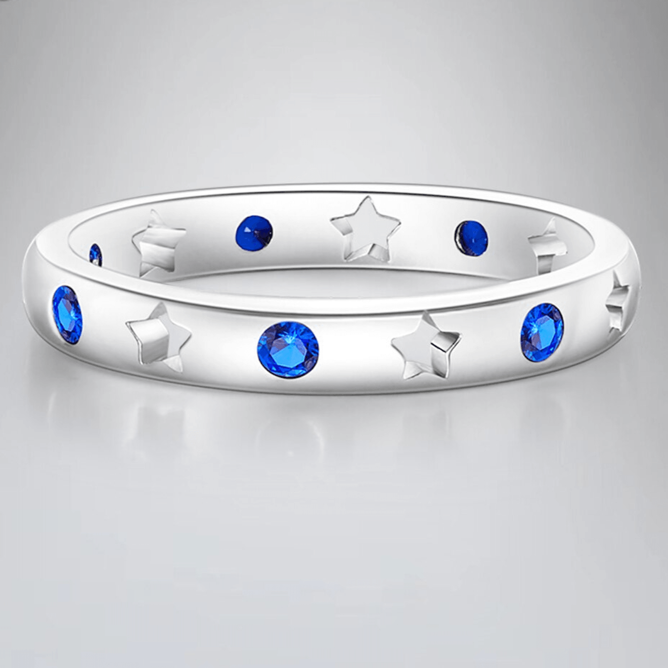 Zircon Star Moon Rings - zuzumia