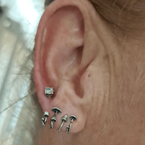 Mushroom Earring Studs - zuzumia