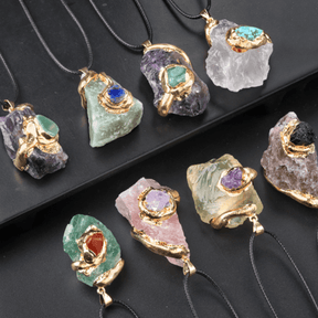 Natural Gemstone Pendant Necklace