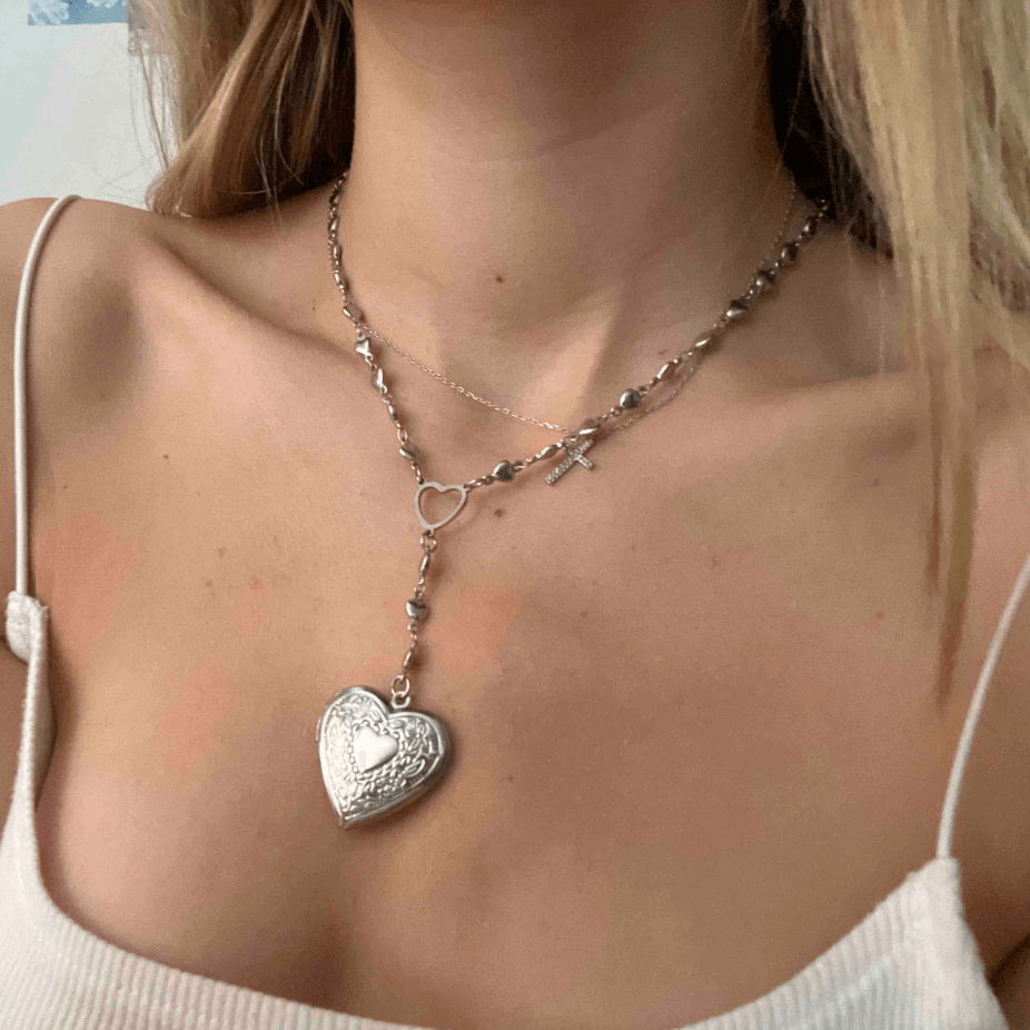 Personalized Heart Locket Necklace - zuzumia