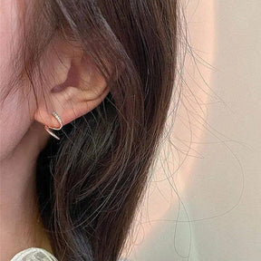 Diamond Wave Earrings Stud - zuzumia