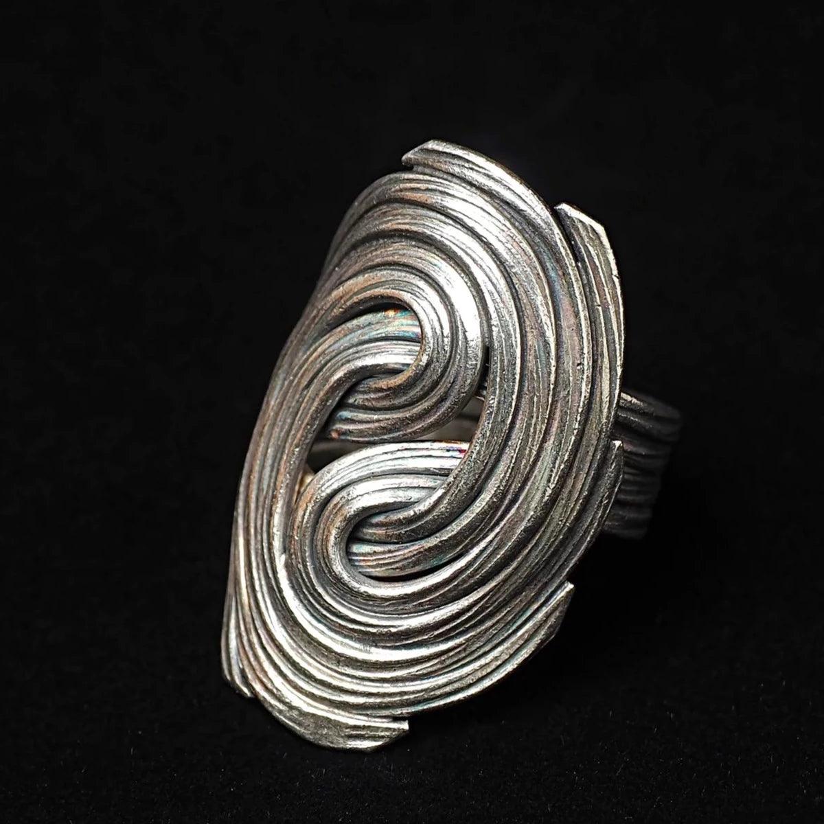 Fingerprint Irregular Ring - zuzumia