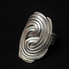 Fingerprint Irregular Ring - zuzumia