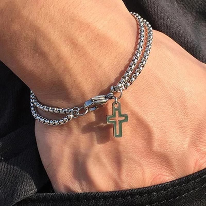 Cross Bangle Bracelet Set - zuzumia