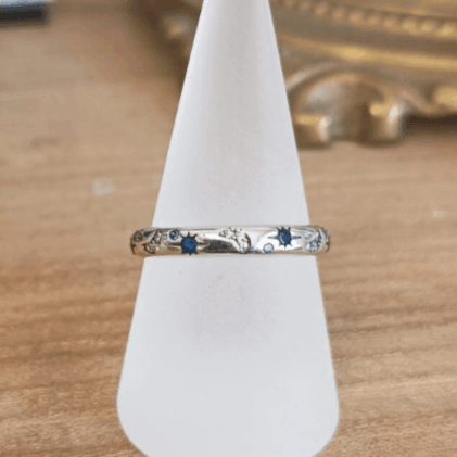 Zircon Star Moon Rings - zuzumia