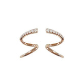 Diamond Wave Earrings Stud - zuzumia