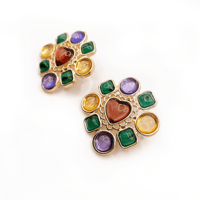 Love Heart Exaggerate Earrings - zuzumia
