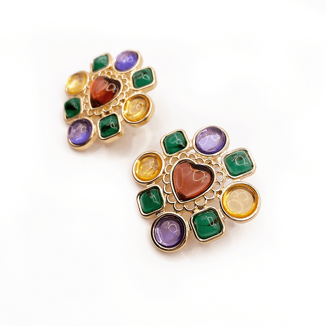 Love Heart Exaggerate Earrings - zuzumia