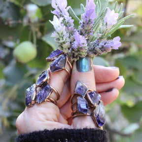 Raw Gem Birthstone Ring - zuzumia