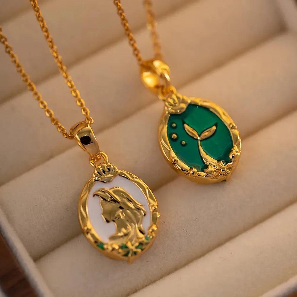 Double-Sided Mermaid Necklace - zuzumia