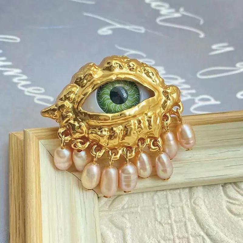'l Am Watching You' Evil Eye Ring - zuzumia