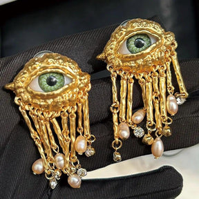 'I Am Watching You' Evil Eye Earrings - zuzumia