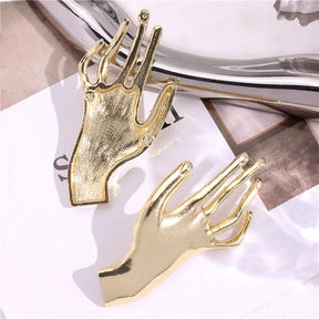 Creative Hand Stud Earrings - zuzumia