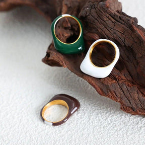 Retro Enamel Ring - zuzumia