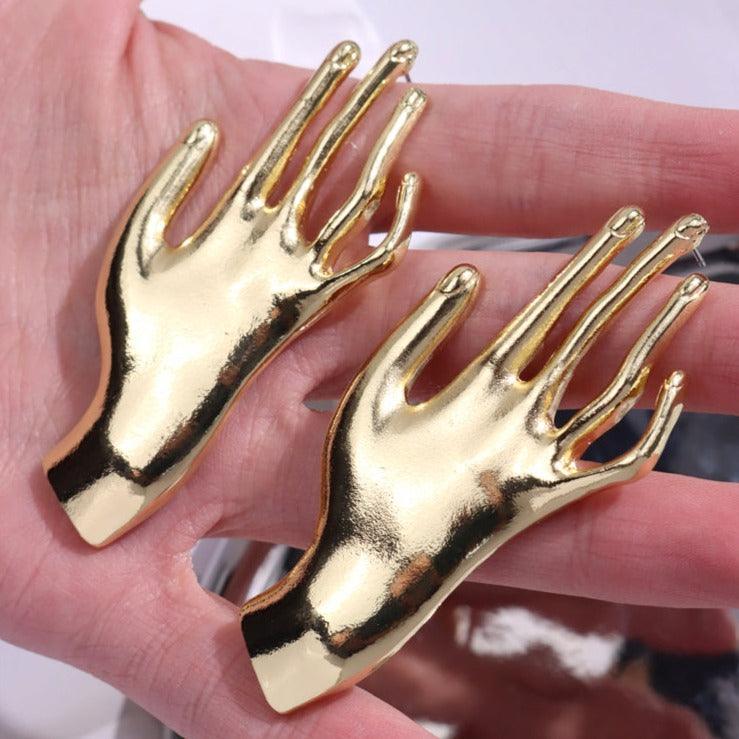 Creative Hand Stud Earrings - zuzumia