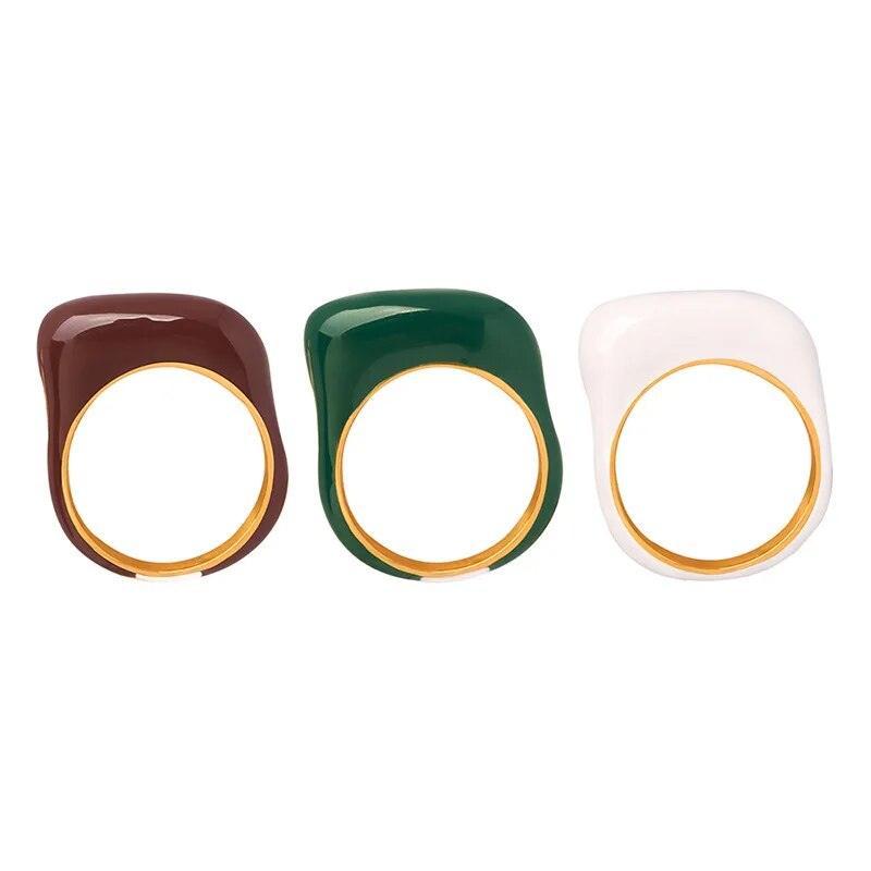 Retro Enamel Ring - zuzumia