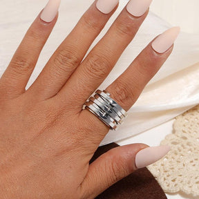 Multi-layer Wide Ring - zuzumia