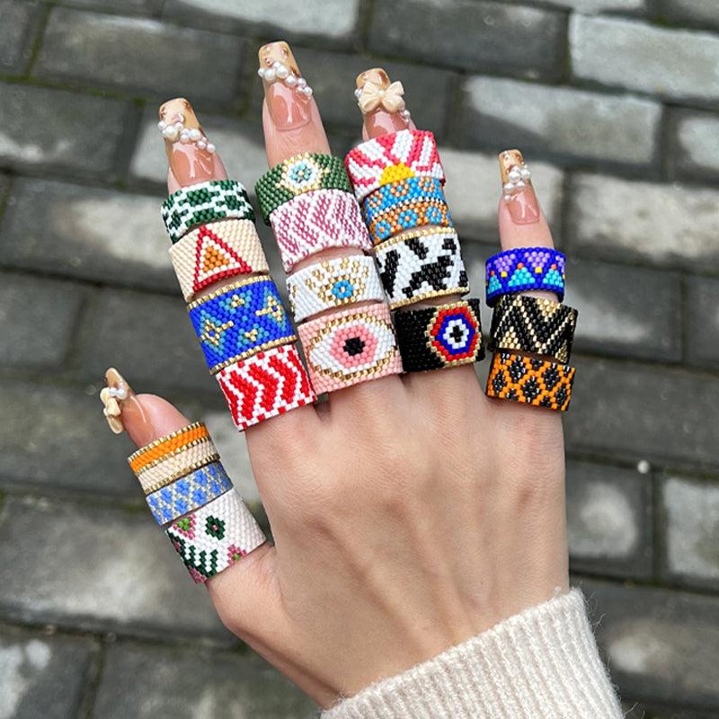 Handmade Miyuki Beads Rings - zuzumia
